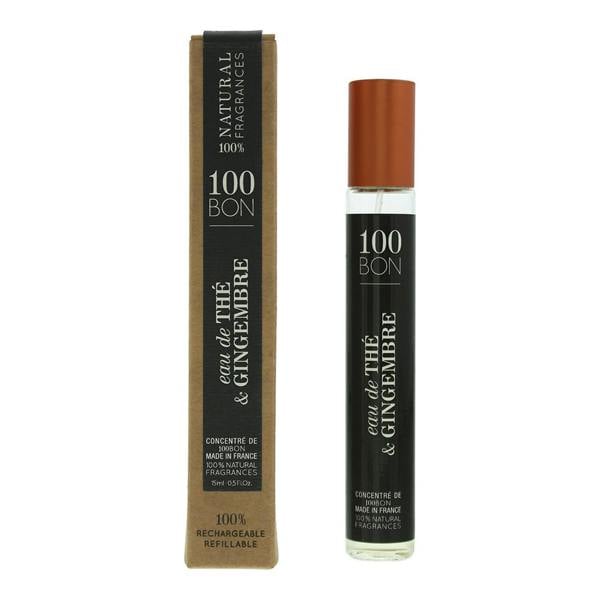 100 Bon Eau De The & Gingembre Refillable Unisex Eau De Parfum 15ml Fragrance