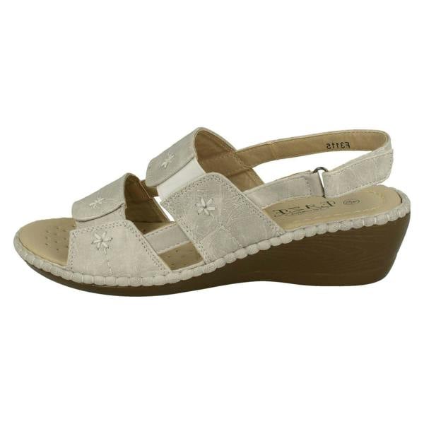 Eaze Ladies Eaze Casual Open Toe Sandals