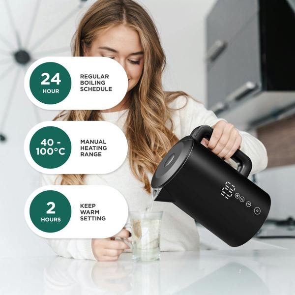 DMD Collective Smart Kettle with App & Voice Control – Variable Temperature Electric Kettle 1.5L
