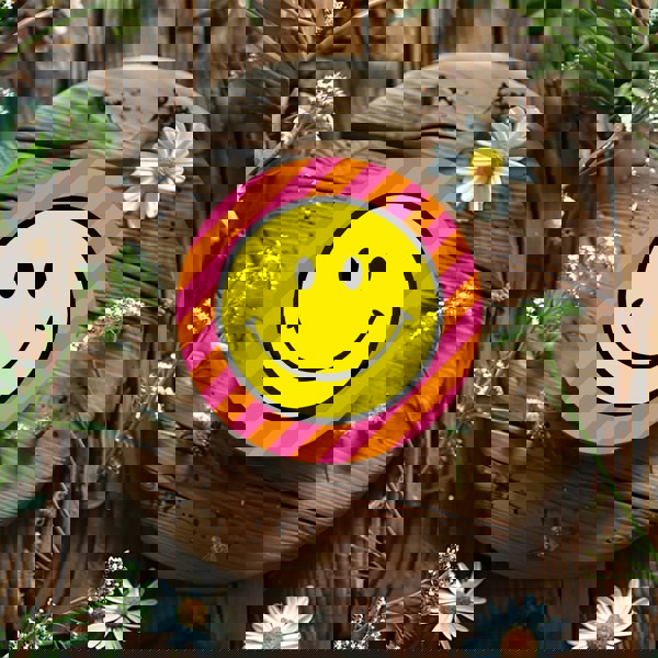 Love Frankie Helter Skelter Smiley Face Coasters - Tutti Frutti