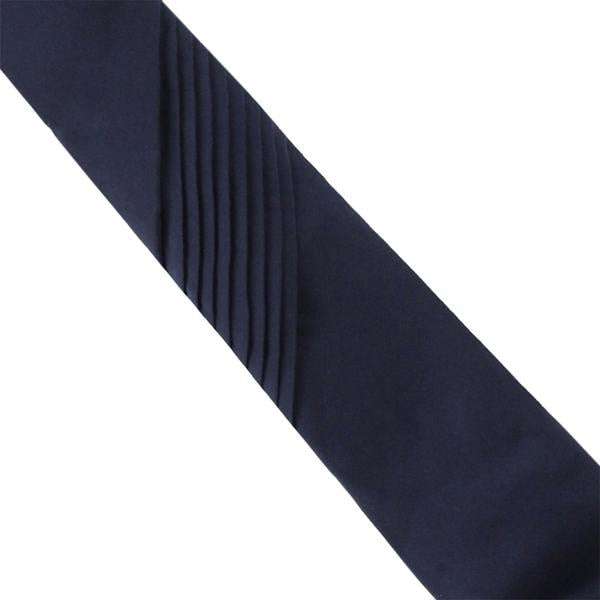 Dunhill luxurious matt silk tie with plisse pleat detailing