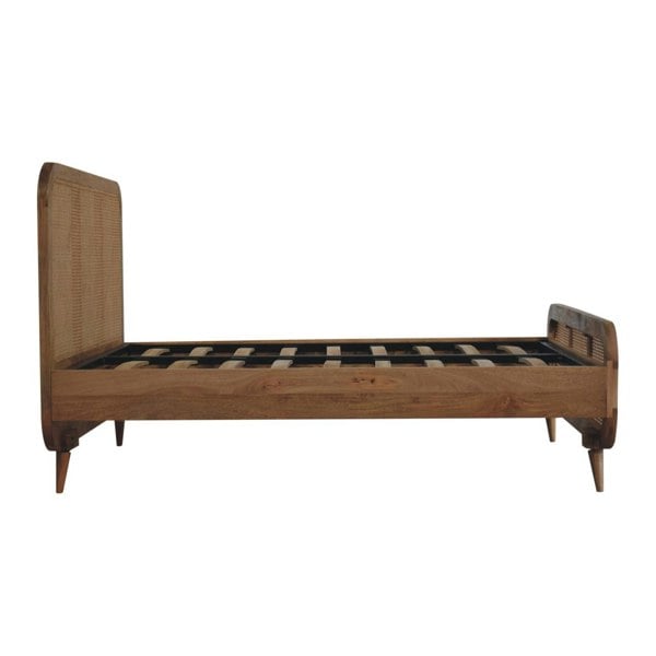 Artisan Furniture Solid Wood Rattan Bed