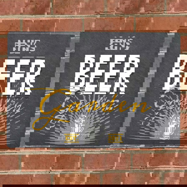 Personalised Memento Company Personalised Beer Garden Metal Sign