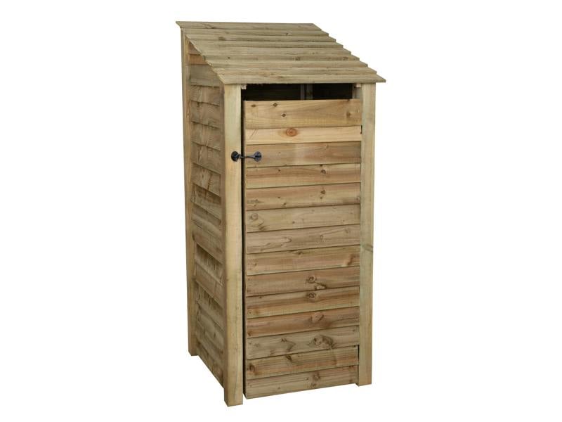 Arbor Garden Solutions Wooden Log Store with Door and Shelf W-79cm, H-126cm or 180cm, D-88cm