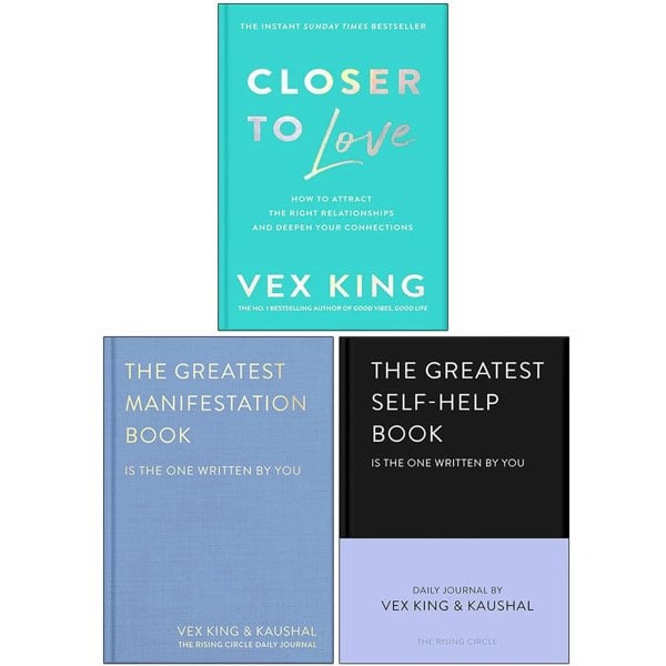 Vex King 3 Book Set Closer to Love, The Greatest Self-help Book and The Greatest Manifestation Book