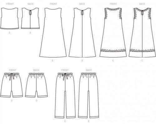 Butterick Sewing Pattern 3860, Dresses, Trousers, Shorts, Tops for Kids, Teenagers, Ages 8 1/2 - 16 1/2 - Easy