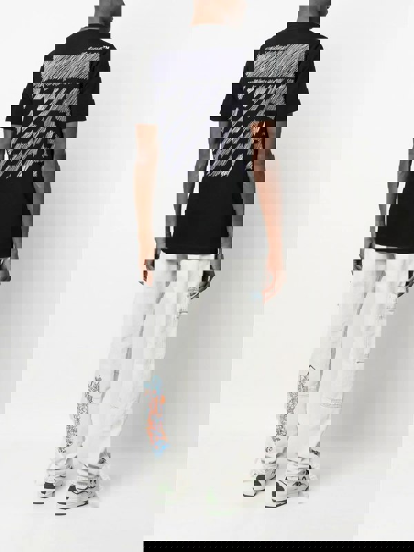 Off-white Scribble Diag Slim Tee Black
