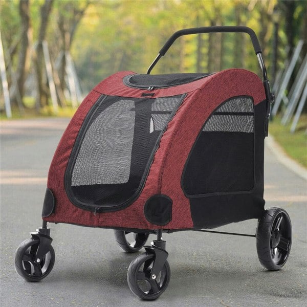 Pets Mood Collapsible Pet Stroller for Cats and Dogs Living and Home