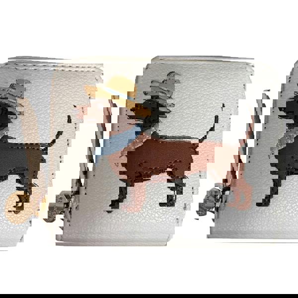 Fores Collection Dachshund Dog with Hat Zip Around Purse