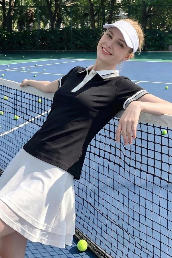 Anniou Women's Tennis Polo