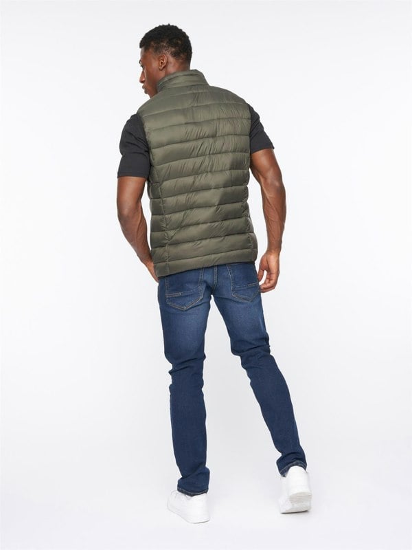 Crosshatch Gattering Gilet Olive