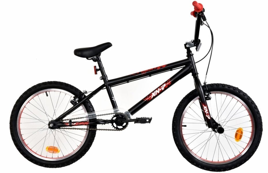 XN-7-20 BMX Bike, 20In Wheel - Satin Black/Red