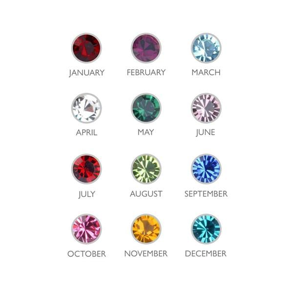 Personalised Birthstone Crystal And Disc Necklace - product in use