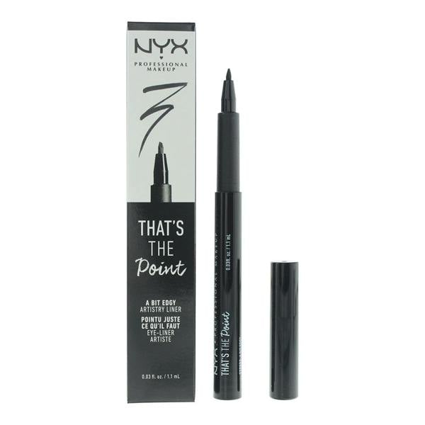 Nyx Professional Makeup NYX Nyx Professional Makeup That's The Point A Bit Edgy Black Liquid Eyeliner 1.1ml