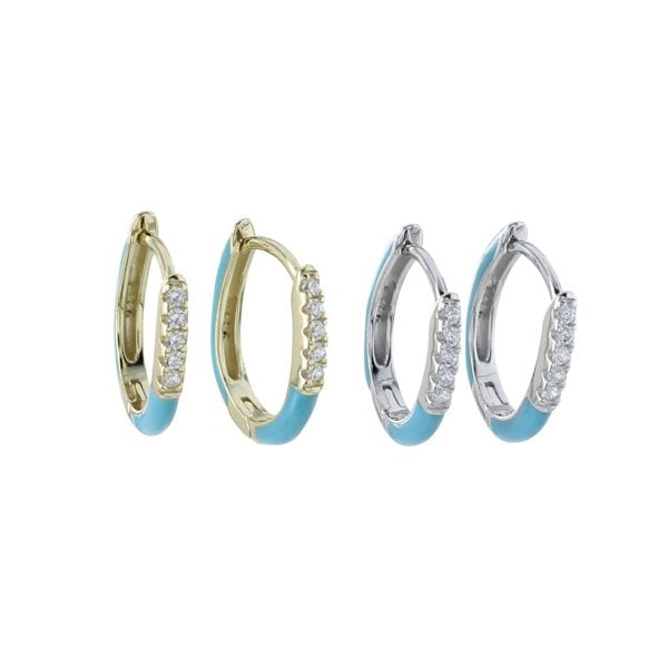 Blue Sky Hoop Earrings - Reeves & Reeves