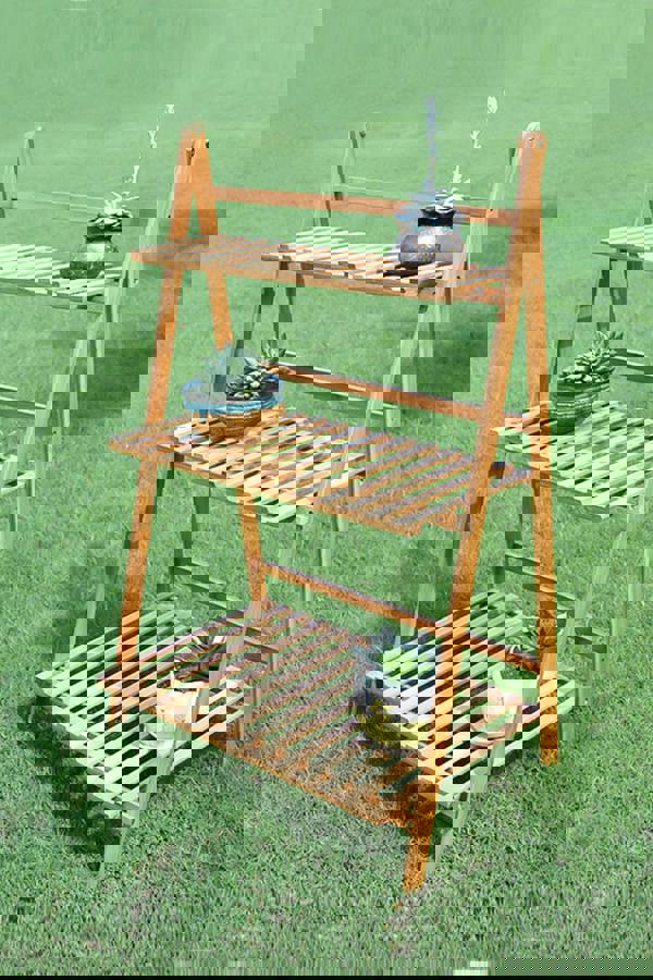 Living and Home 3 tier Bojorquez Multi Tiered Plant Stand