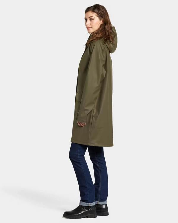 Didriksons Womens Elly Parka 6 - Fog Green 384 | CHO | Designer Womens Parkas