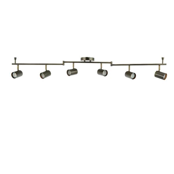 Pagazzi Lighting Hereford Matte Pewter 6-Spot Bar