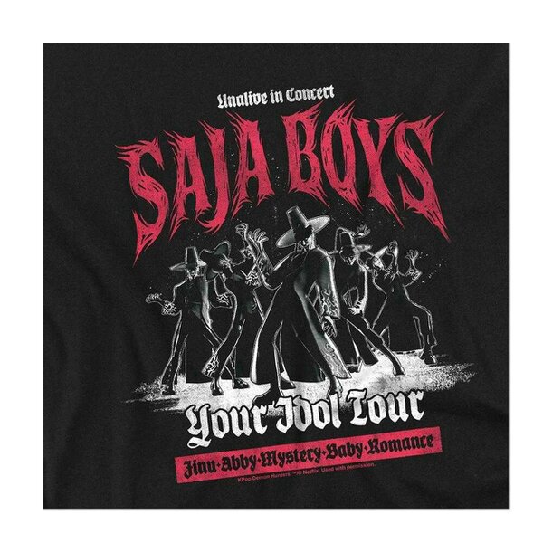K-Pop Demon Hunters Childrens/Kids Mono Band Saja Boys Sweatshirt - Black