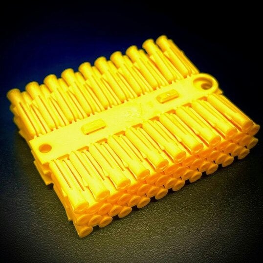Fixaball Standard Rimmed Plastic Masonry Wall Plugs Yellow Red
