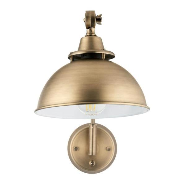 Pagazzi Lighting Madison Adjustable Antique Brass Wall Light