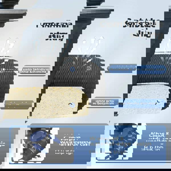 Levede Office Computer Chair Mesh Ergonomic Lumbar Support with 3D Armrest Headrest