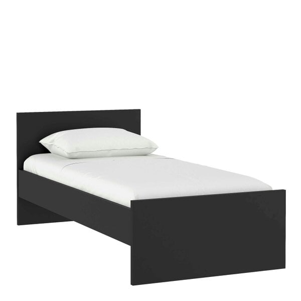Wyld Haus Budapest 3ft Single Black Wooden Bed Frame