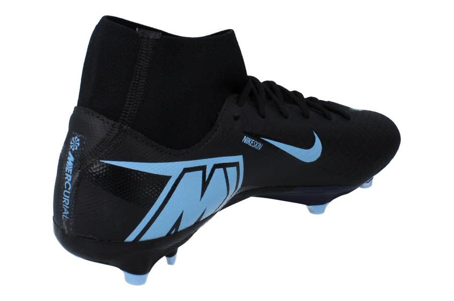 Nike Zoom Superfly 10 Academy Fg/Mg Mens Football Boots Fq1456 Soccer Cleats  001 - Black Ice Blue 001 - Photo 2