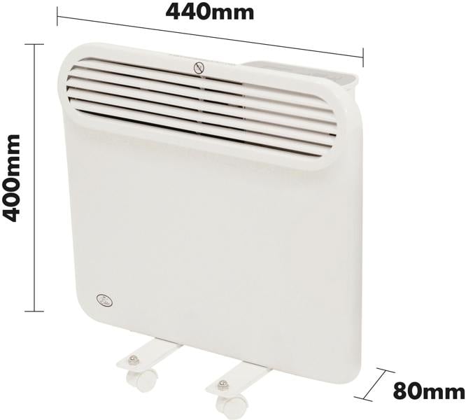 St Helens Prem-i-air Slimline, Wall and Floor Mounting Programmable Panel Heater With Silent Operation (Lot 20 Compliant) (Power (kW) 2)