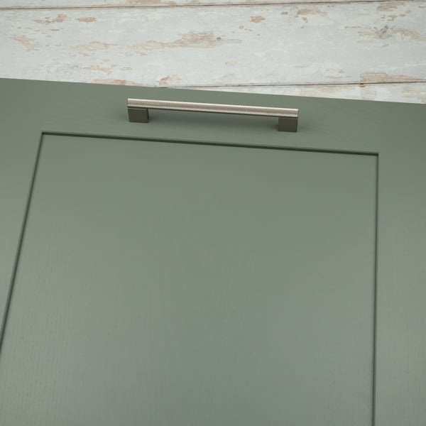 Handle & Home Knurled Brushed Nickel Boss Handles