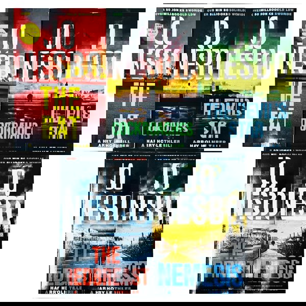 Harry Hole Series 1-5 Books Collection Set By Jo Nesbo (The Bat, Cockroaches, The Redbreast, Nemesis & The Devil's Star)