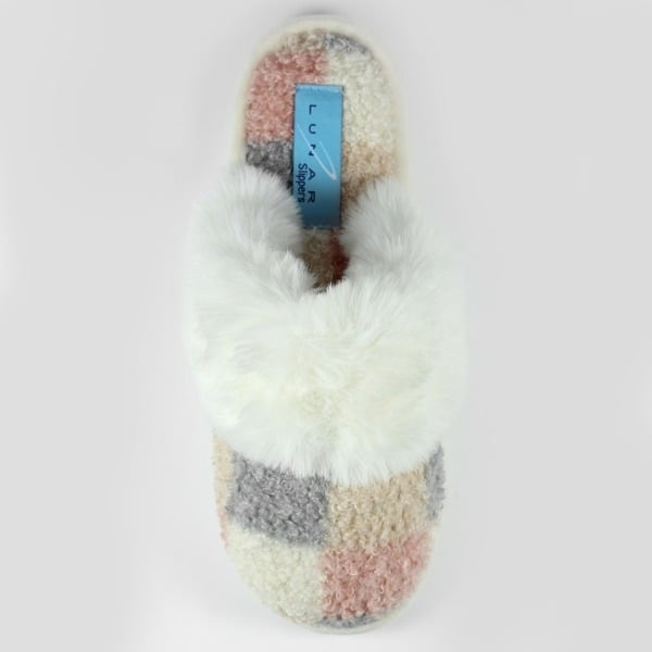 Lunar Women's Kayden Faux Fur Lined Slippers - Pink