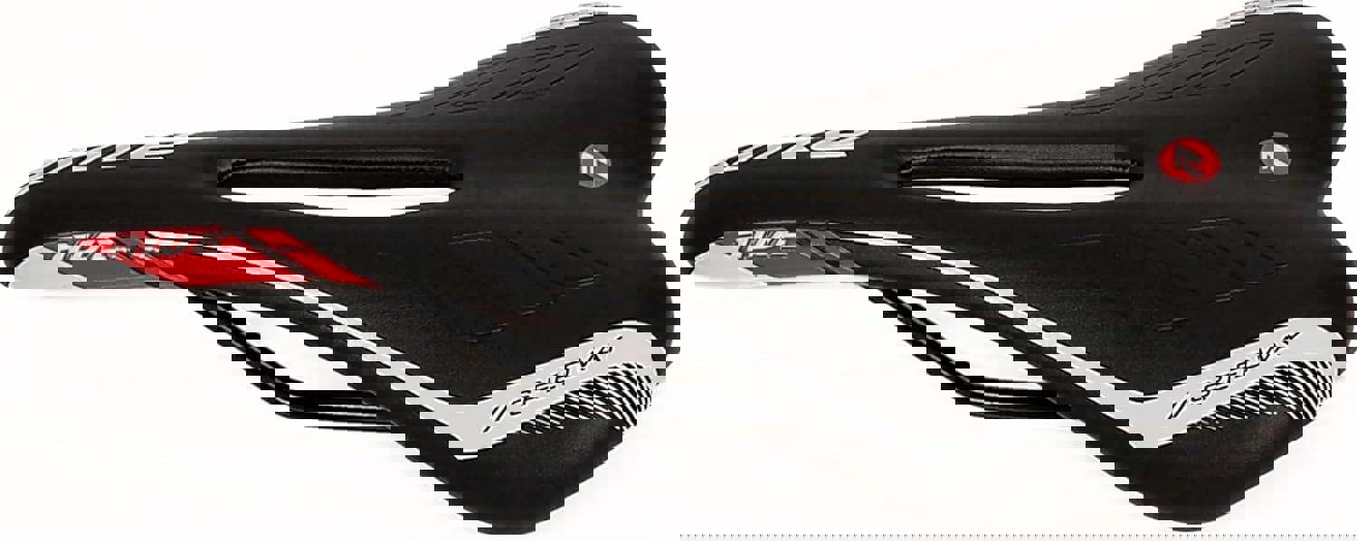 Awe Chromo Rails Adult Foam Racing Bike/Bicycle Saddle Mens/Womens Black/Red