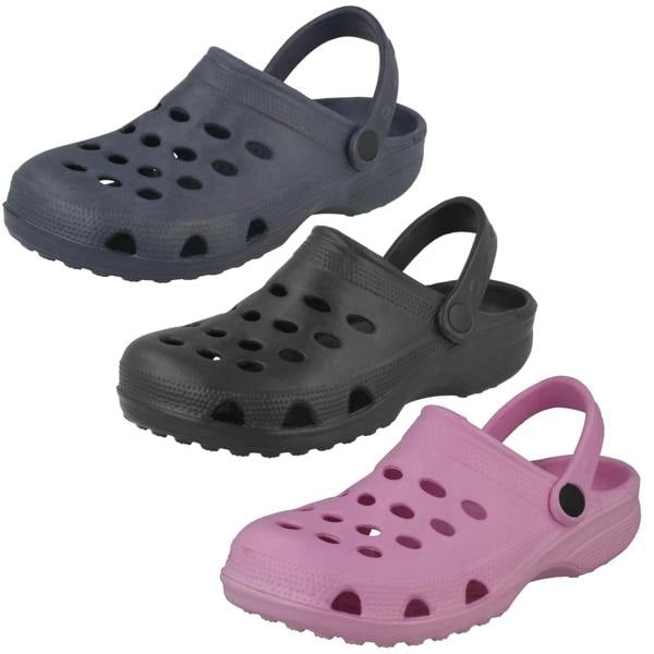 Spot On Childrens Unisex Spot On Clogs With Ankle Strap
