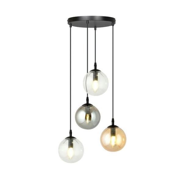 Emibig COSMO Pendant lamp  4 x E14 Black with Transparent, Graphite and Amber Shade