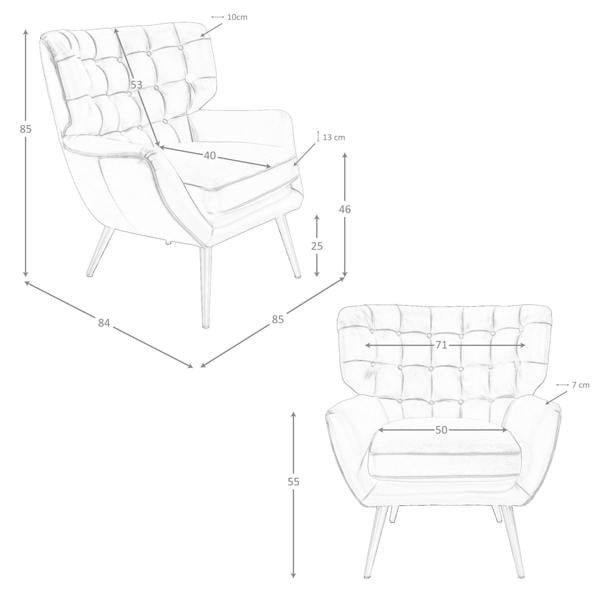 Angel Cerdá Chester Armchair Dark Brown Leather 5165