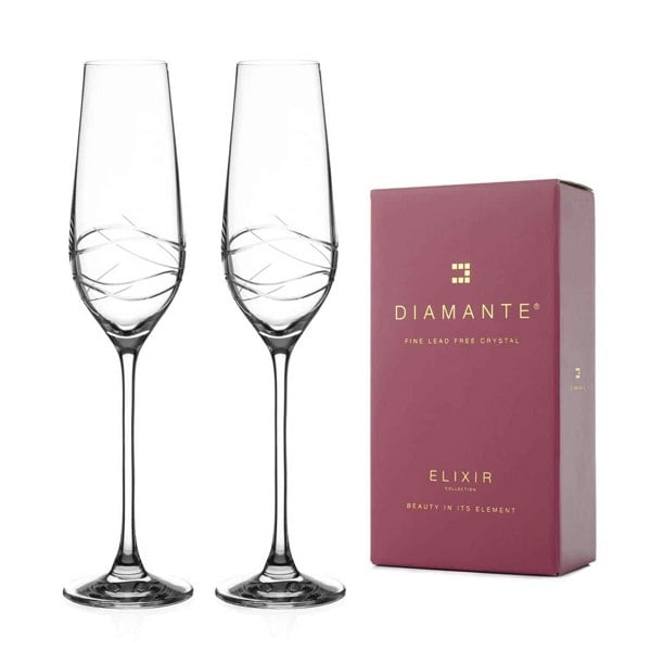 Diamante Venice Champagne Flutes - Set of 2