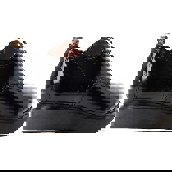 Base London Roly Leather Men's Black Oxford Shoes