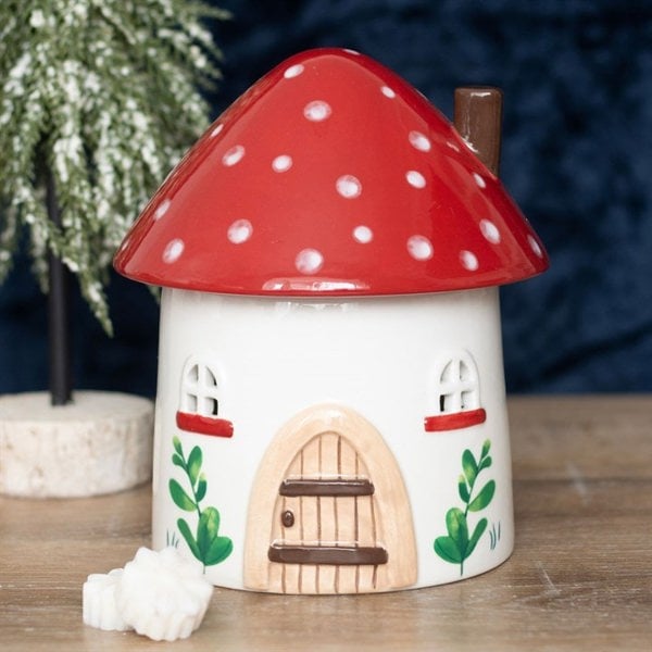 Serano Mushroom House Oil Burner and Wax Warmer