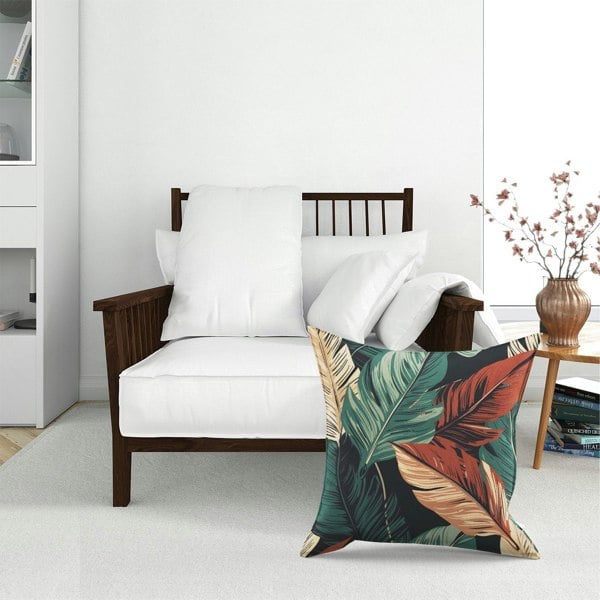 Warren Reed Autumn Colour Leaves Floor Cushion