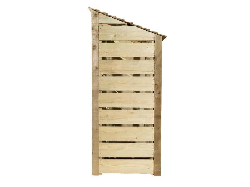 Arbor Garden Solutions Slatted Wooden Log Store with Doors W-187cm, H-126cm or 180cm, D-88cm