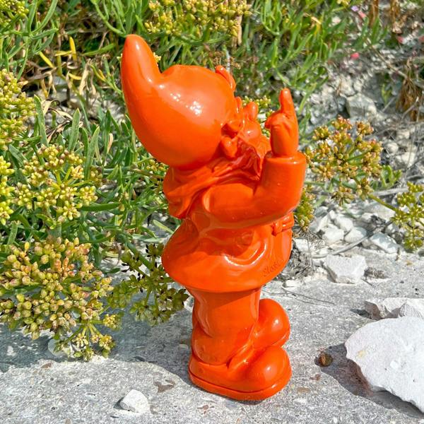 Stoobz Orange Middle Finger F**k You Garden Gnome 20cm