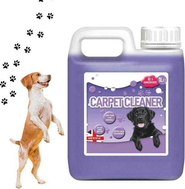 1 x 1 Litre Stain Odour Remover Pet Carpet Cleaning Shampoo Ideal For All Machines With Fresh Linen Fragrance