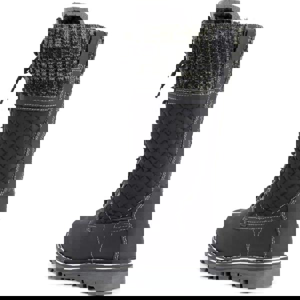 VIVA Womens Faux Fur Thermal Waterproof Outdoor Snow Winter Calf Boots