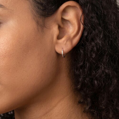 Spero London Sterling Silver Essential Hoop Earrings