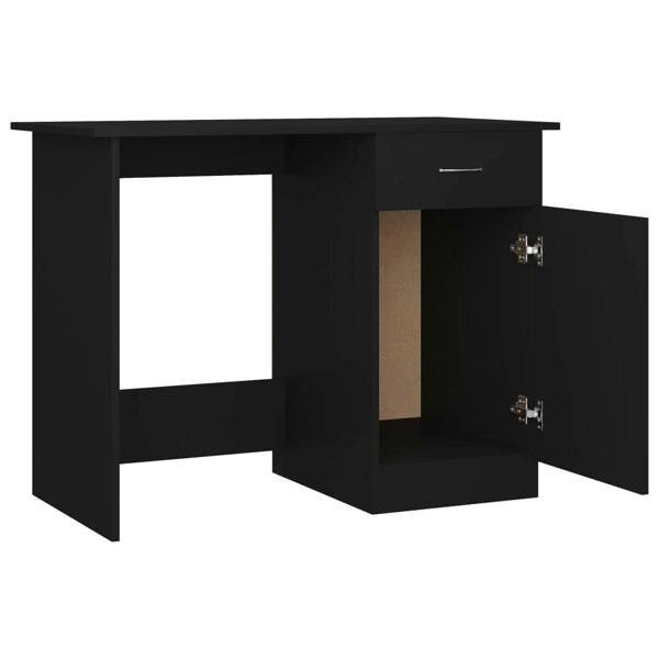 Berkfield Desk Black 100x50x76 cm Engineered Wood