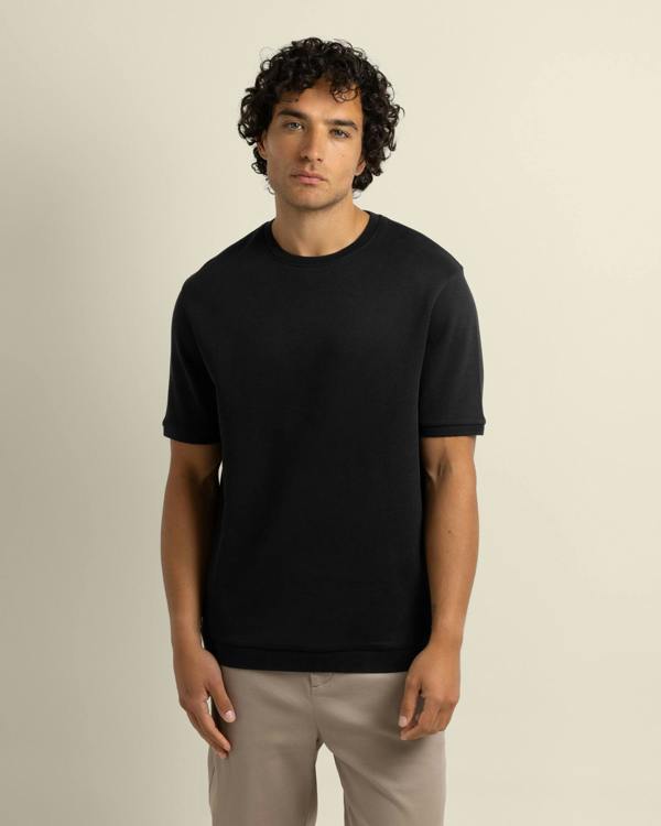 Larsson & Co Gaia - Ribbed Knit Heavy T-Shirt
