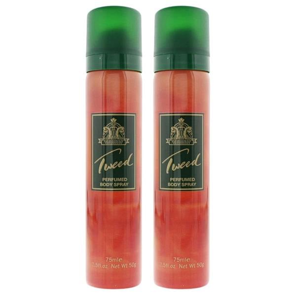 Taylor Of London Tweed Perfumed Body Spray for Her 75ml X 2 - New