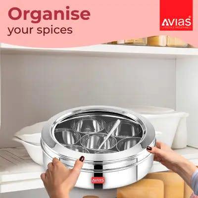 Avias SS Utensils - Avias Spice Box Elegant GL (Medium)