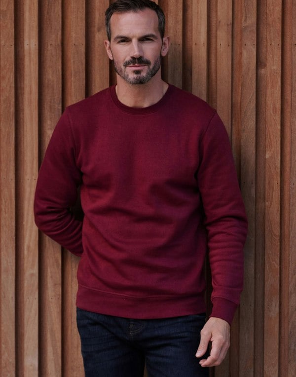 Men's Laid-Back Sweatshirt – Burgundy - British Boxers